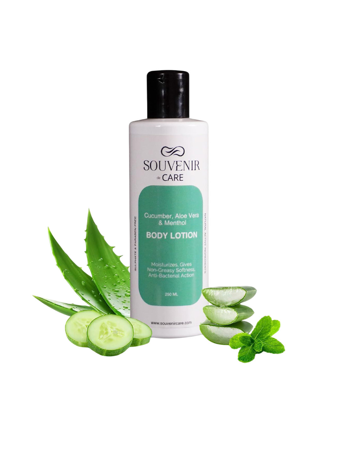 Souvenir Aloe Vera & Menthol Body Lotion For Moisturising - 250 ml