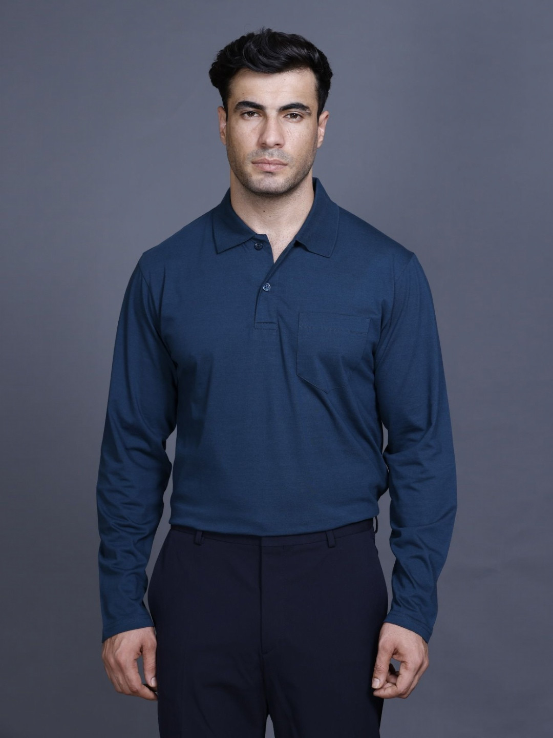 SANE ORIGINALS Polo Collar Pockets T-shirt