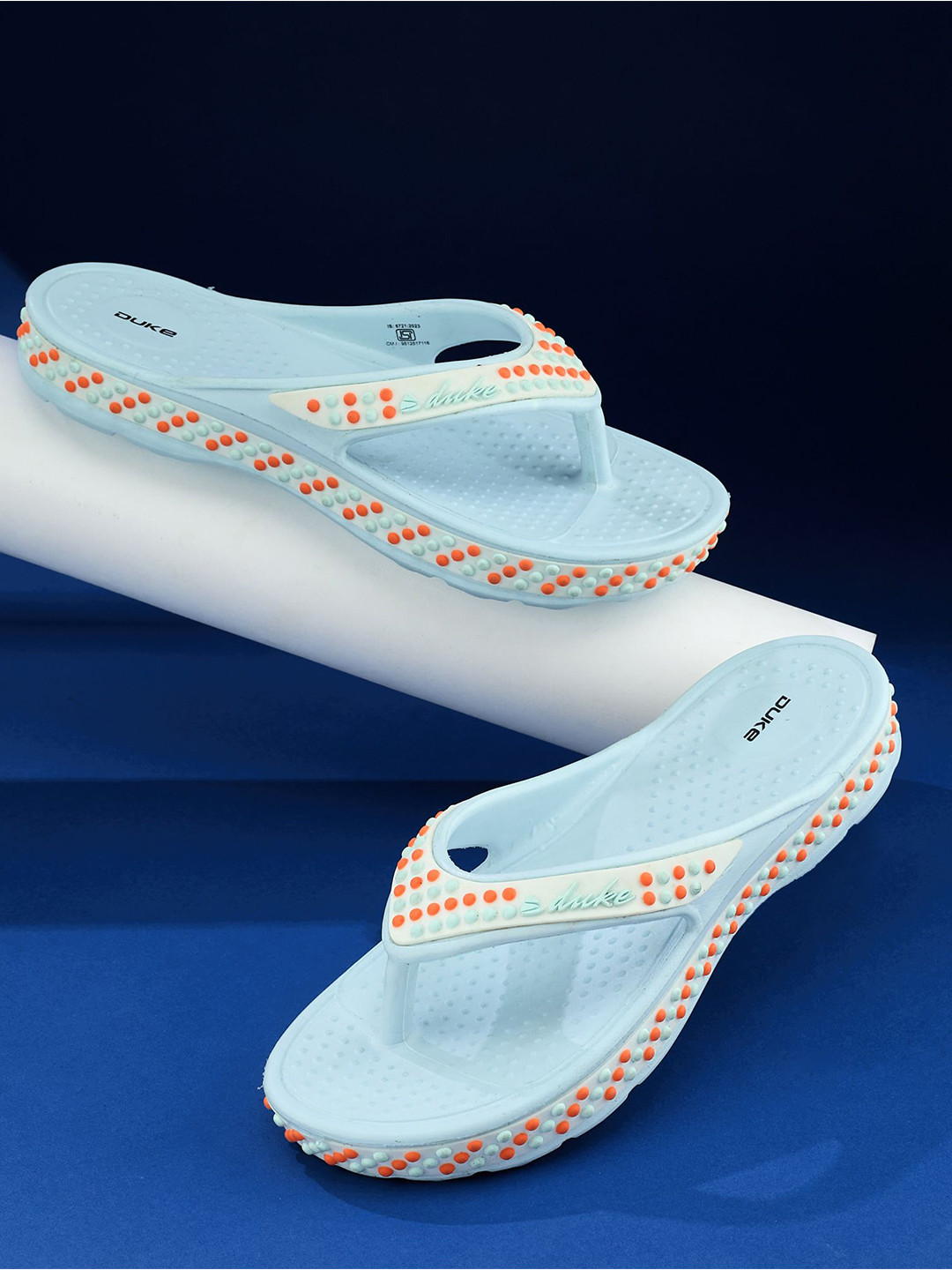 Duke Women Self Design Bubble Pop Thong Flip-Flops