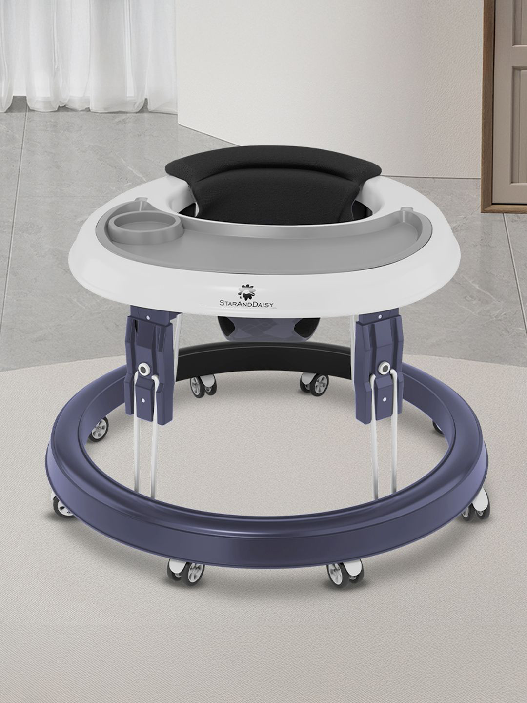 StarAndDaisy Infants 360 Baby Walker With 7 Level Height Adjustment