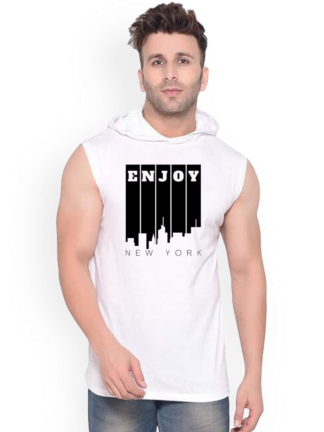 Fashnobic Enjoy Newyork Printed Cotton Gym Vests K__print-46_gym_vest_white