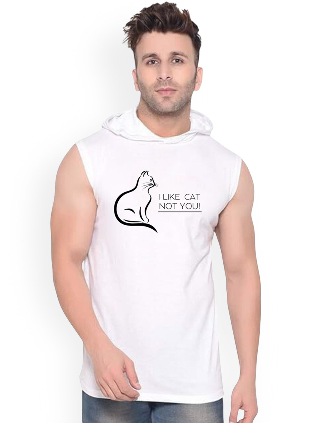 Fashnobic I Like Cat Printed Gym Vest K__print-102_gym_vest_white