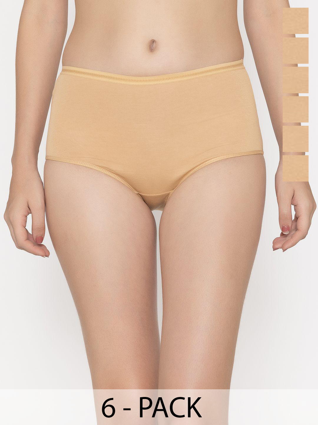 Kalyani ORION Pack of 6 Women High-Rise Hipster Briefs
