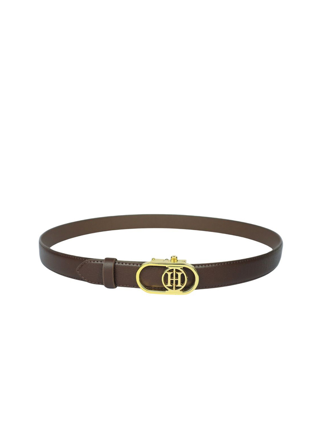 House of Inara Women Leather Slider Buckle Belt