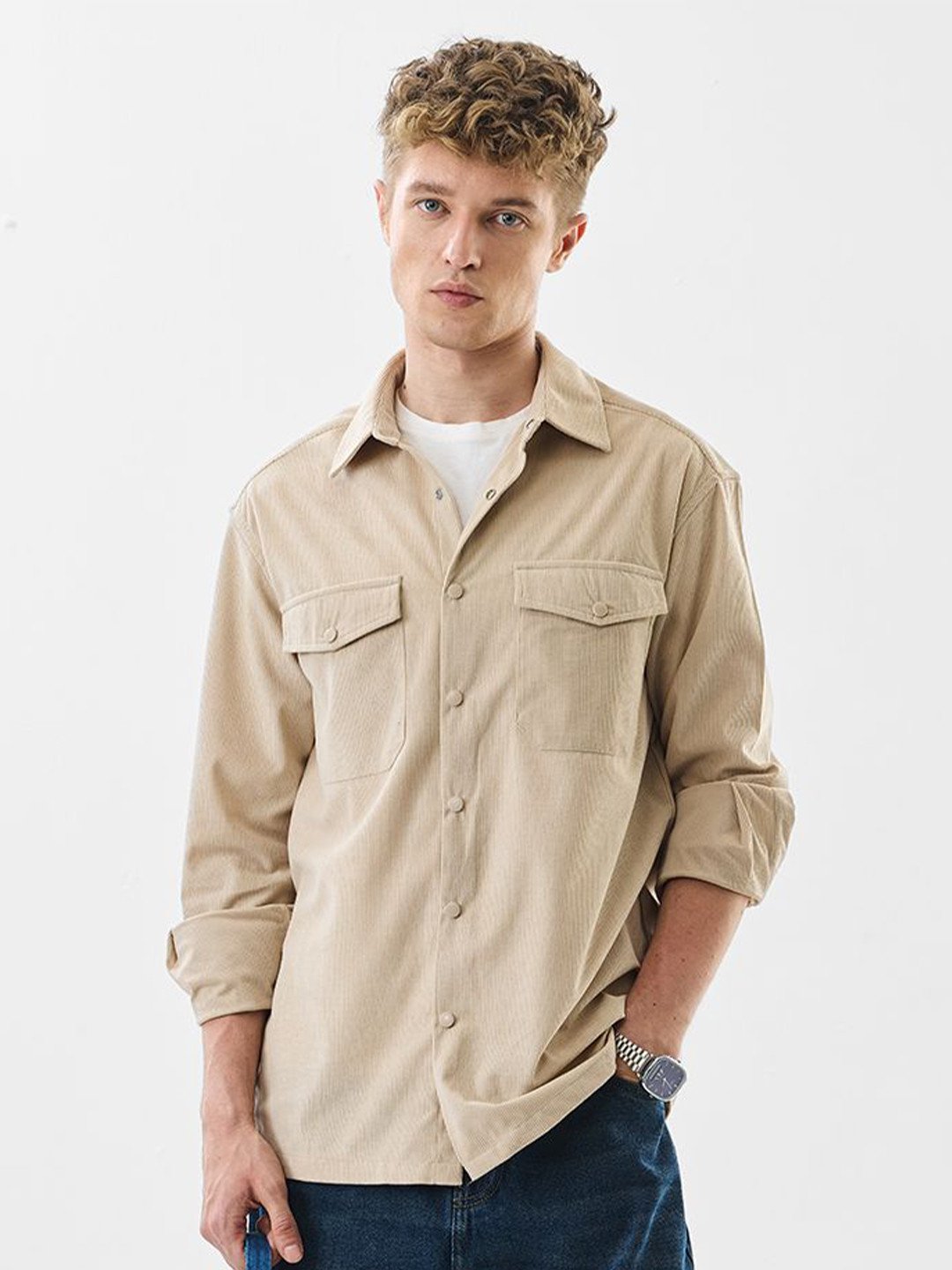 Snitch Relaxed Fit Casual Overshirt