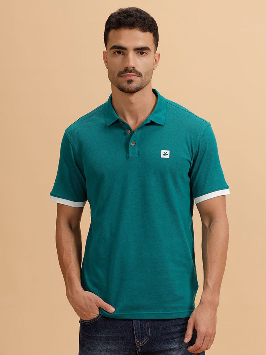 WROGN Polo Collar Cotton Slim Fit T-shirt