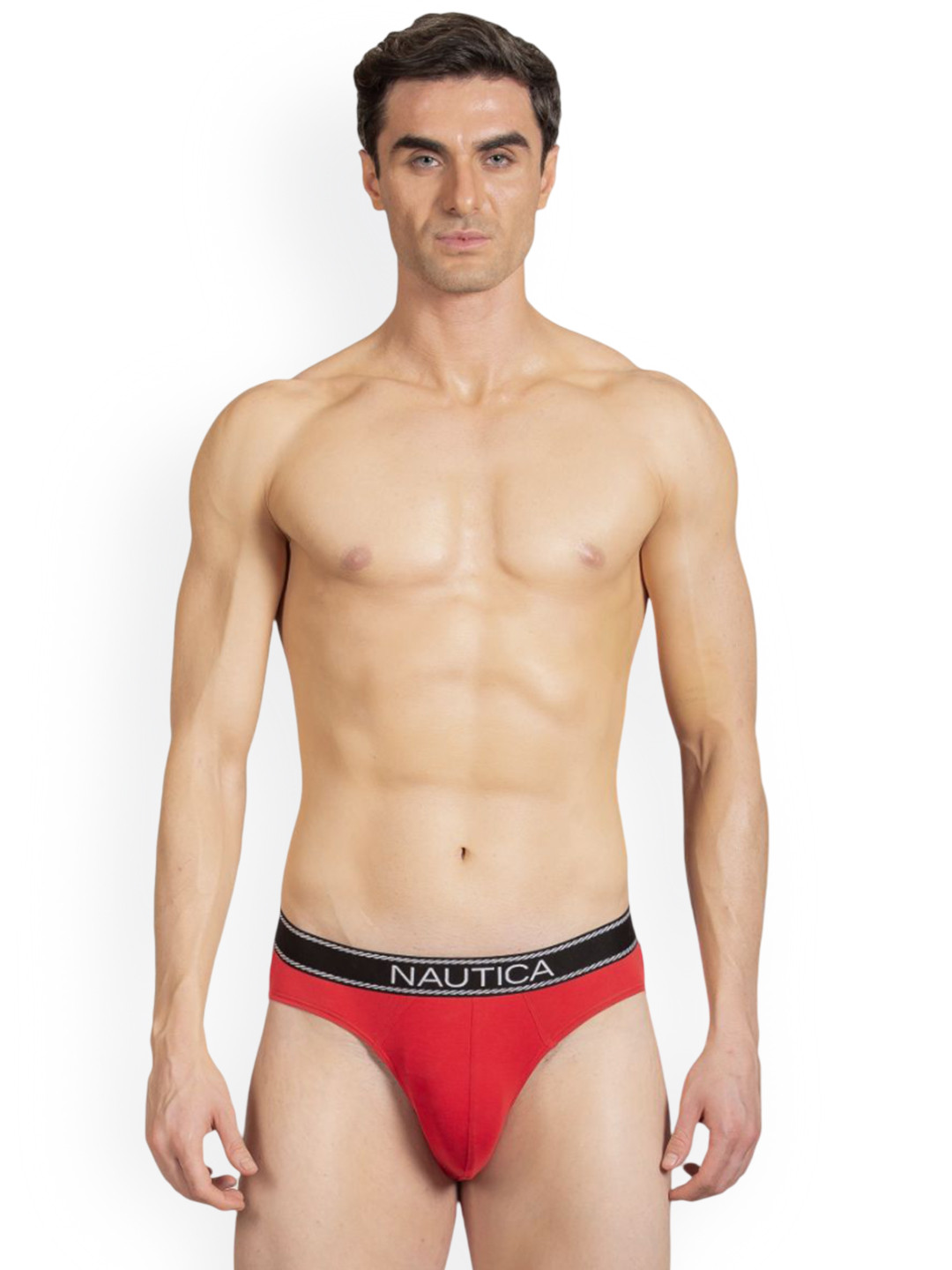 Nautica Pure Cotton Mid-Rise Basic Briefs RBF02-RCRD