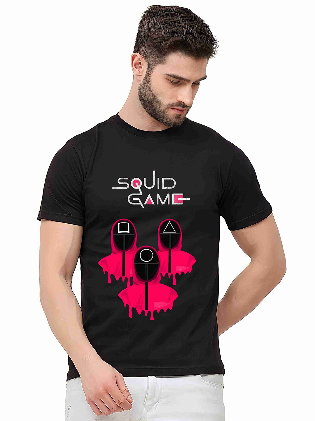 Hatke Trends Graphic Printed Round Neck Pure Cotton T-Shirt