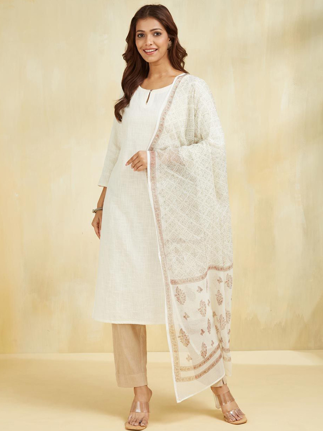 Fabindia Ethnic Motifs Printed Dupatta