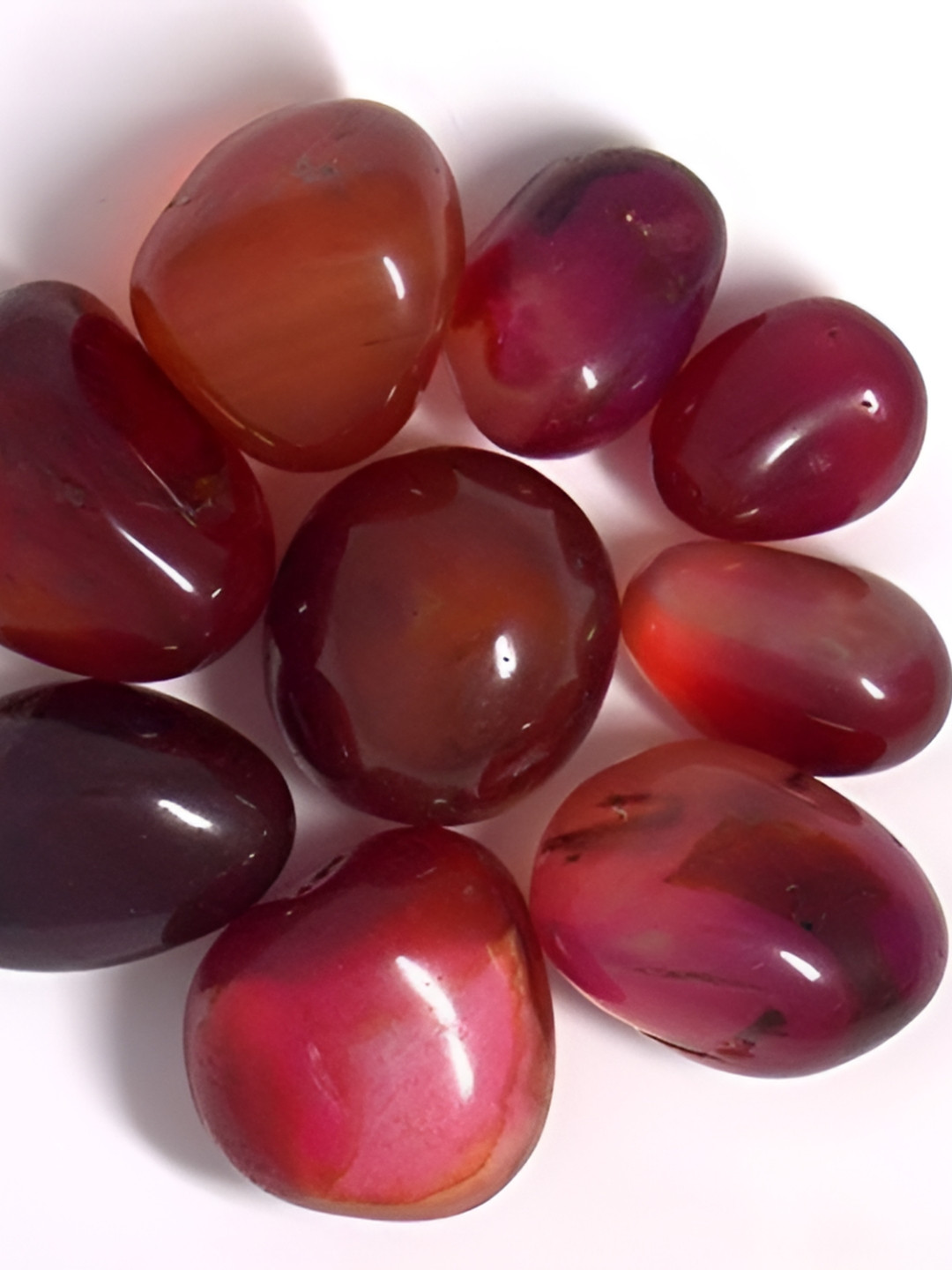 VANNEF Maroon Glossy Onyx Pebbles Stones for Home Table Decoration & Vase Filler