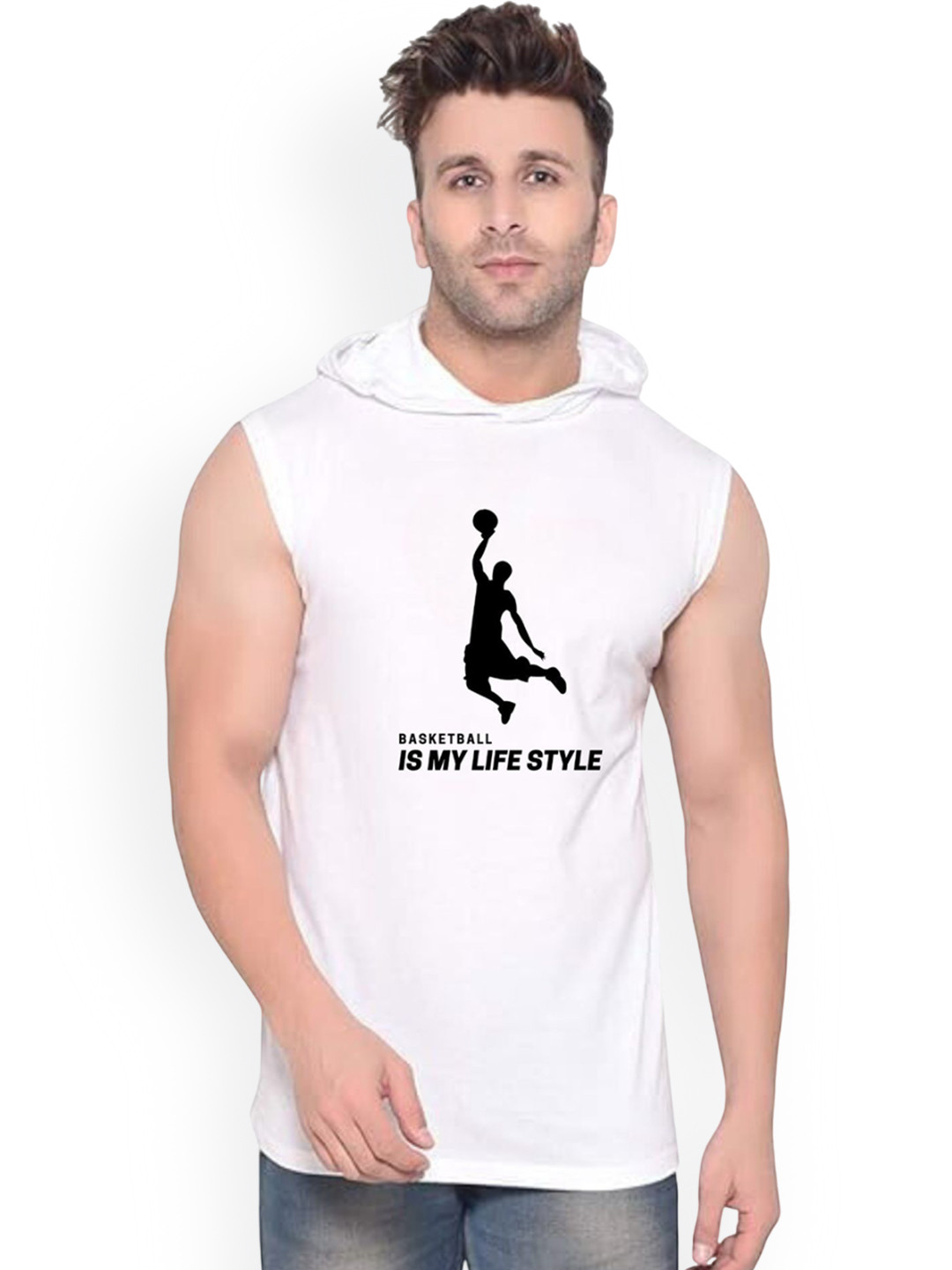 Fashnobic Men basket ball Printed Pure Cotton Gym Vest K__print-117_gym_vest_white