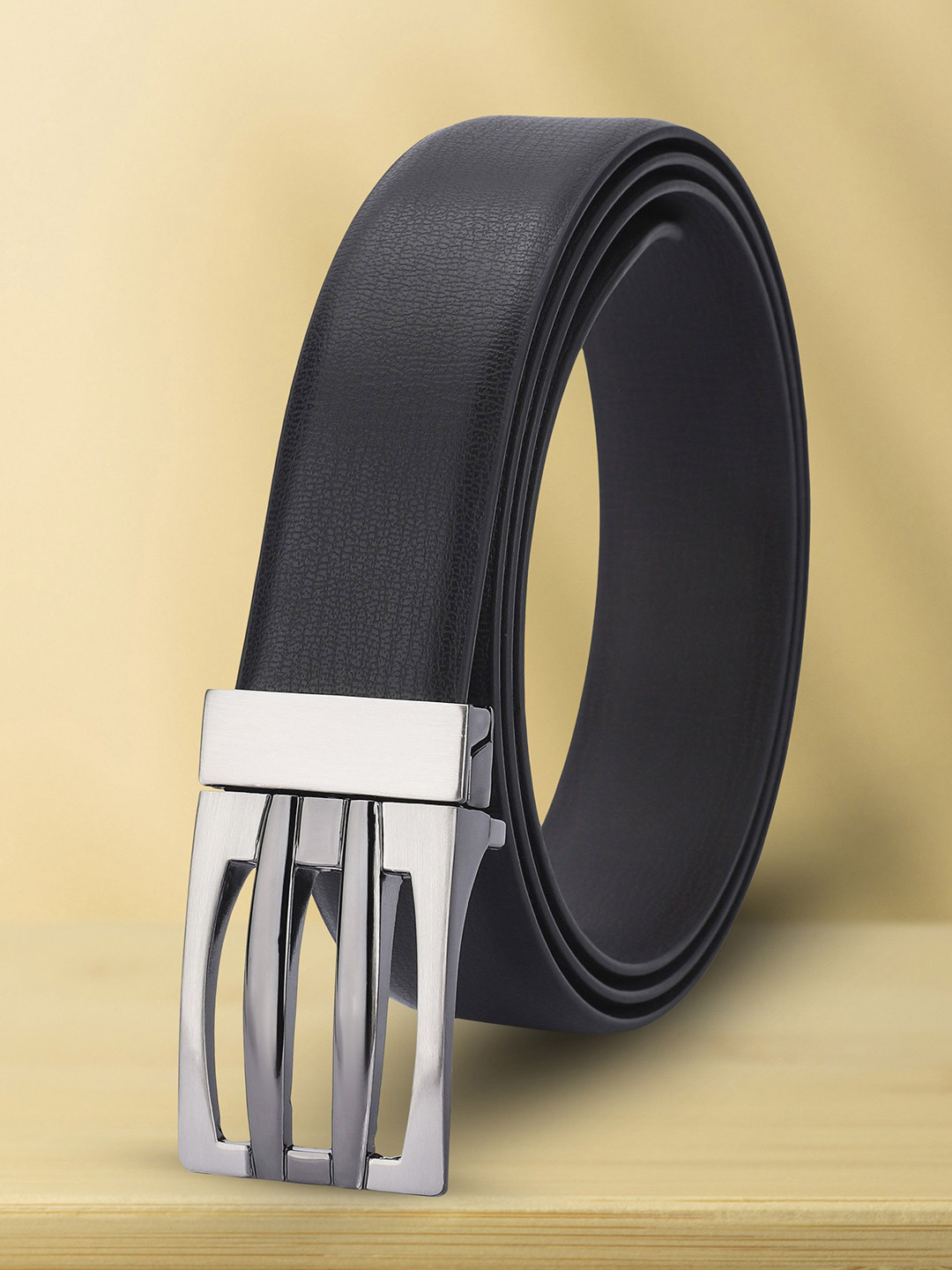 Killer Men Push Pin Closured Textured Reversible Formal Belt