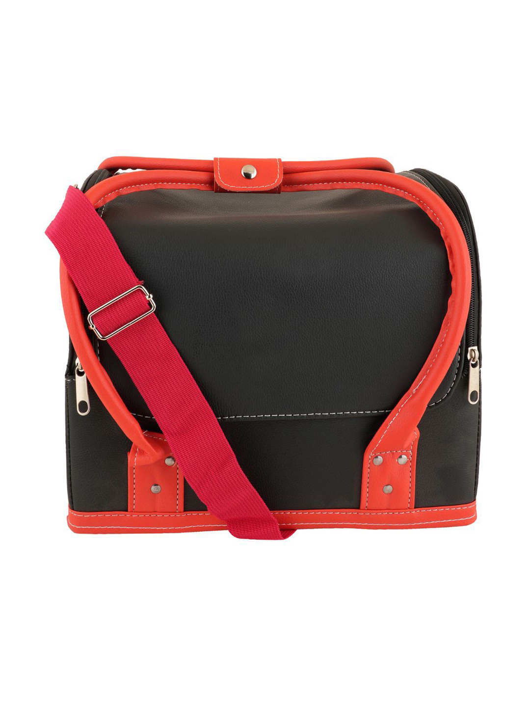 Flingo Black & Red Professional Make -Up Vanity Case Organizer