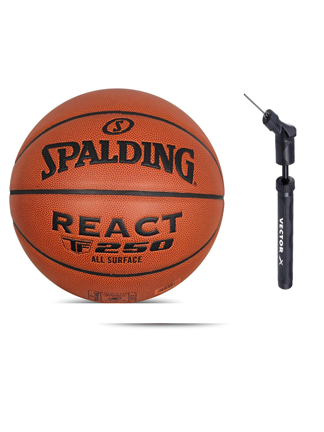 Spalding Basketball With Air Pump