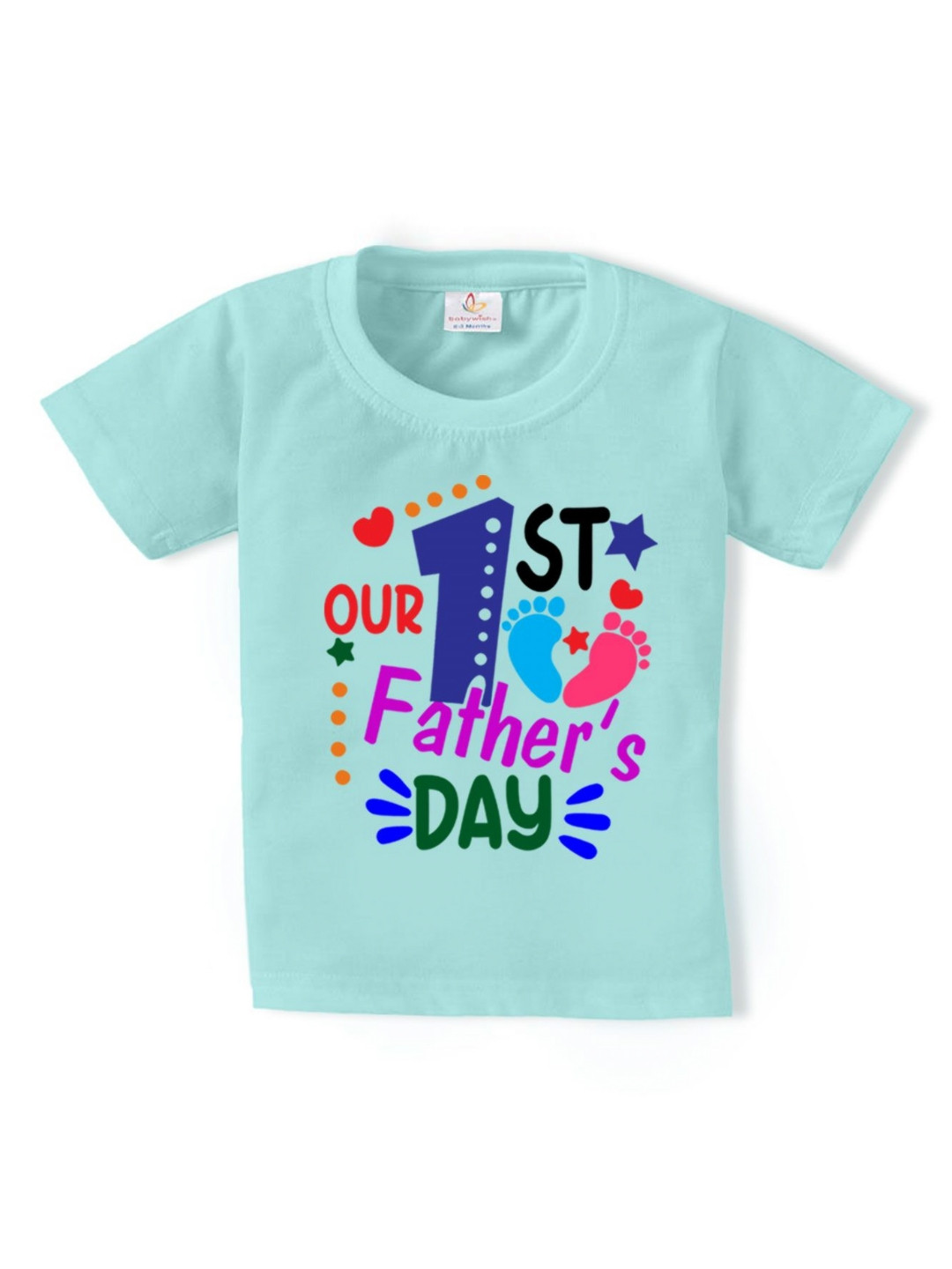 Babywish Kids Fathers Day Typography Printed Cotton T-shirt