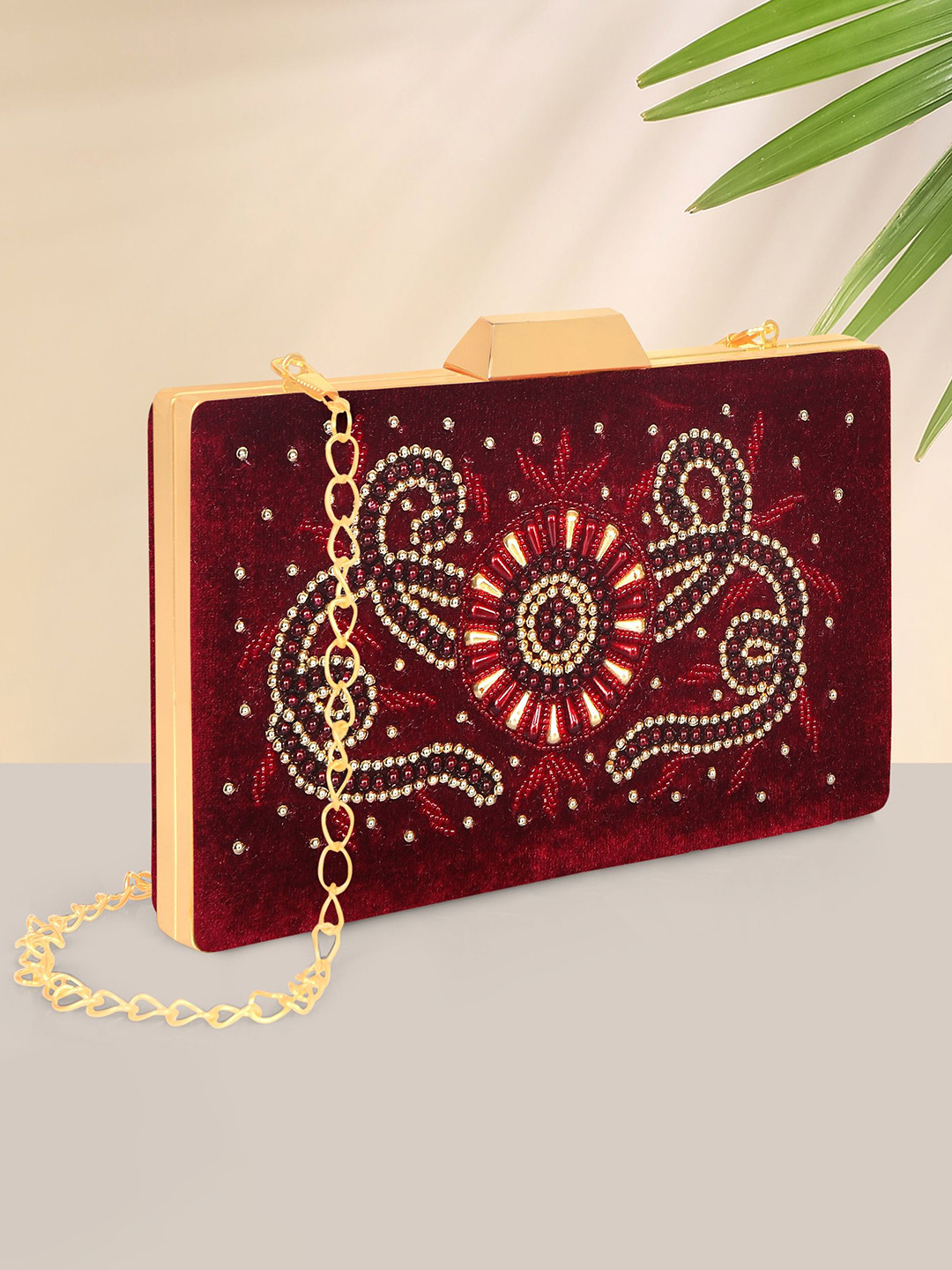 MISHA Eternal Elegance Women Embellished Box Clutch