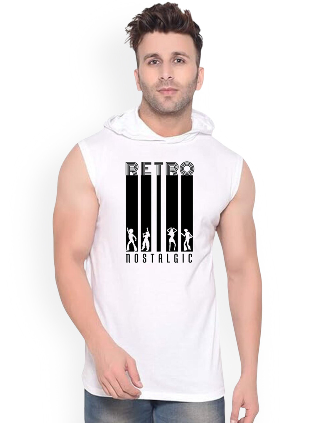 Fashnobic Men eagle Printed Pure Cotton Gym Vest K__print-48_gym_vest_white