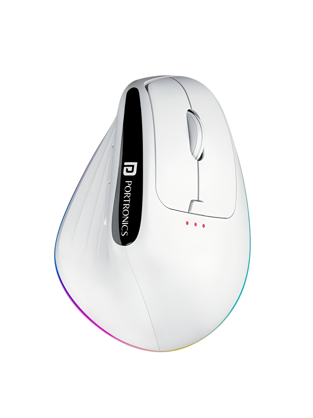 Portronics Toad Ergo 3 Ergonomic Wireless Mouse With RGB 2400 DPI Dual Modes