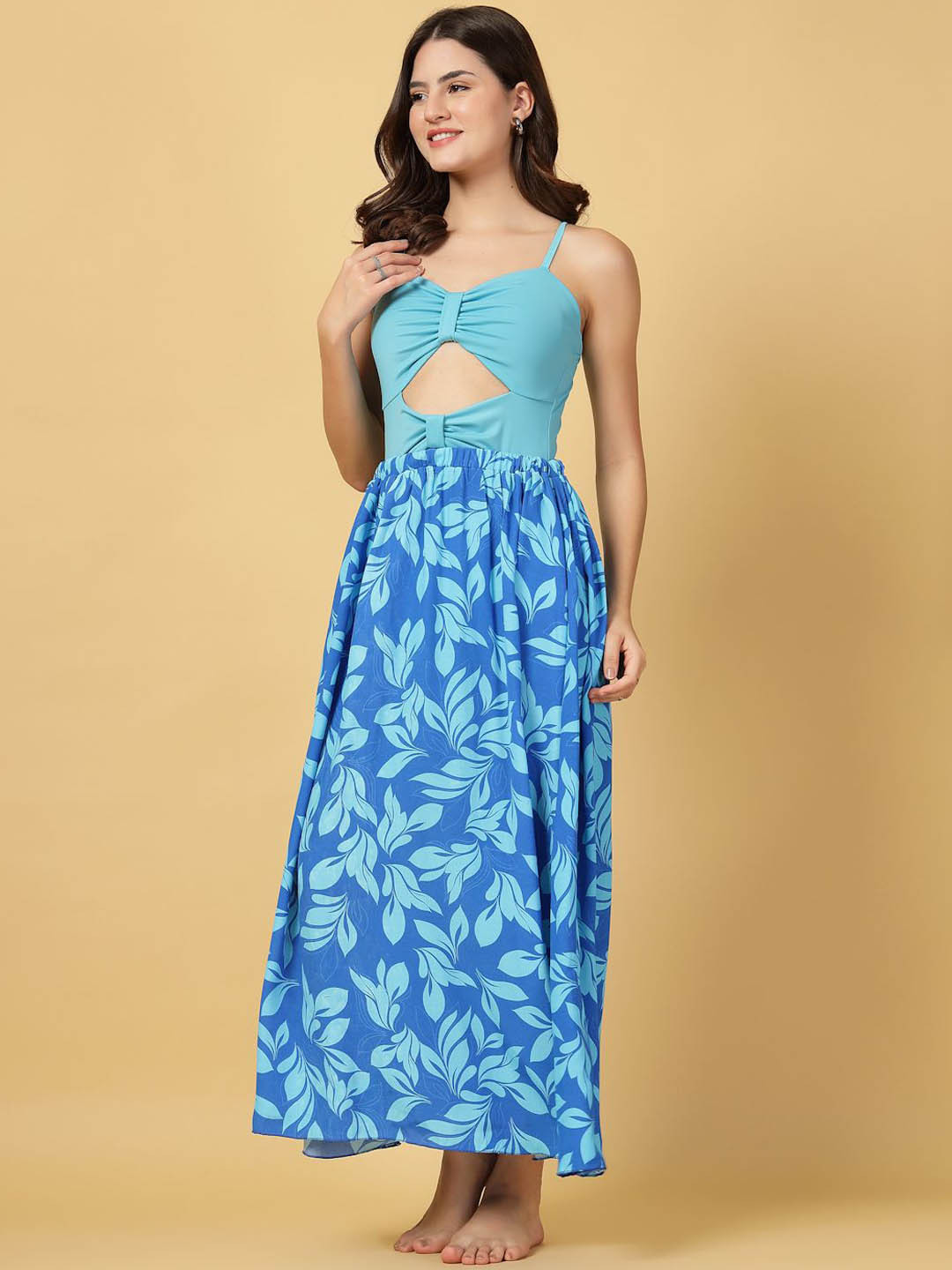 CUKOO Tropical Printed Padded 2-Pcs Swim Set