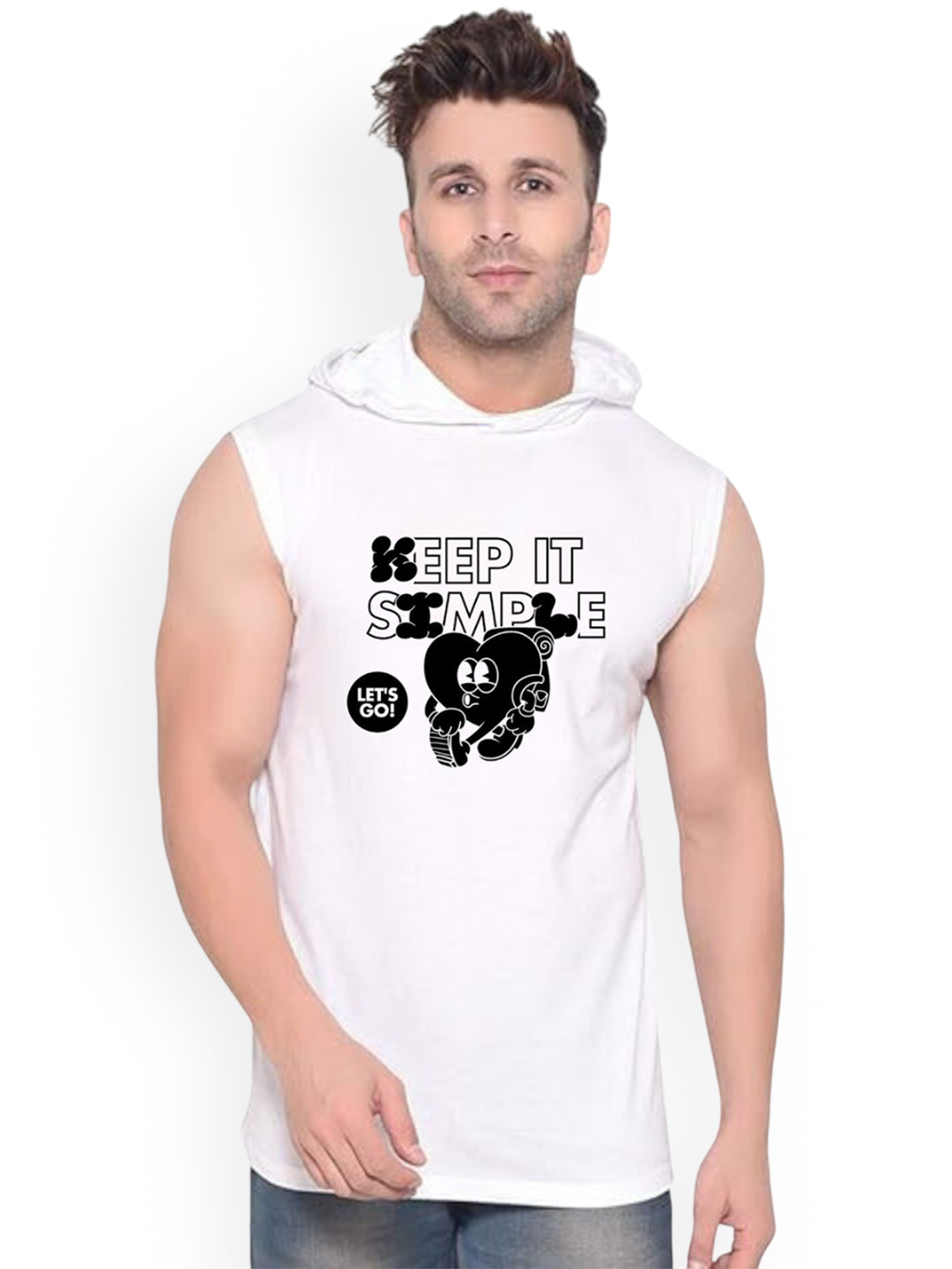 Fashnobic Keep It Simple Printed Gym Vests K__print-109_gym_vest_white