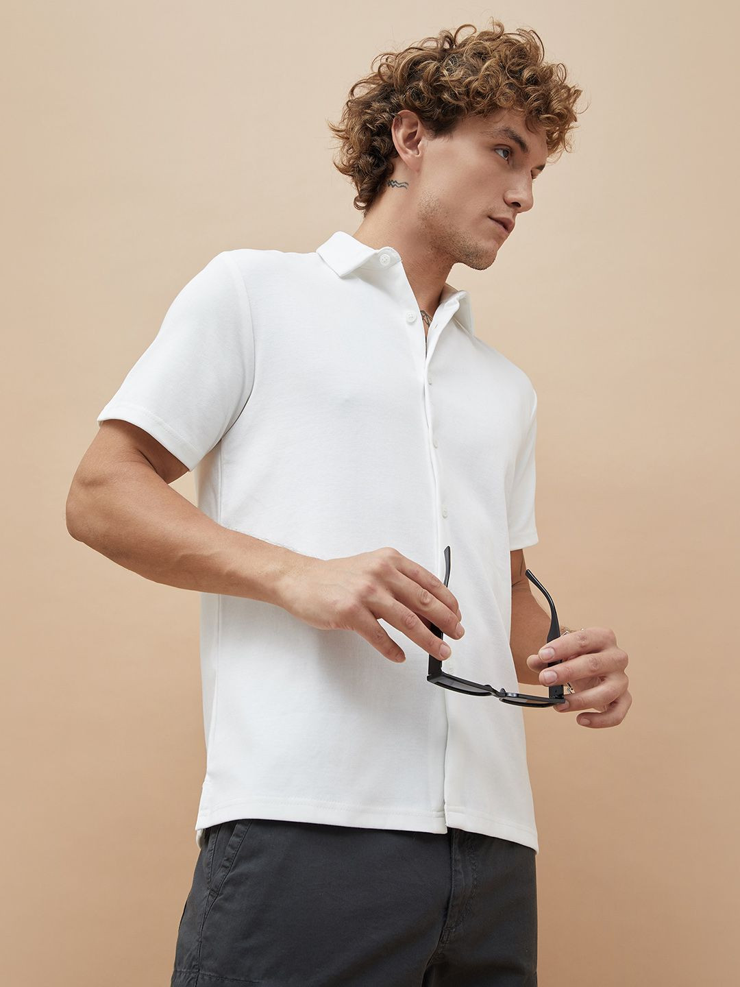 Fame Forever by Lifestyle Regular Fit Opaque Smart Fit Cotton Casual Shirt