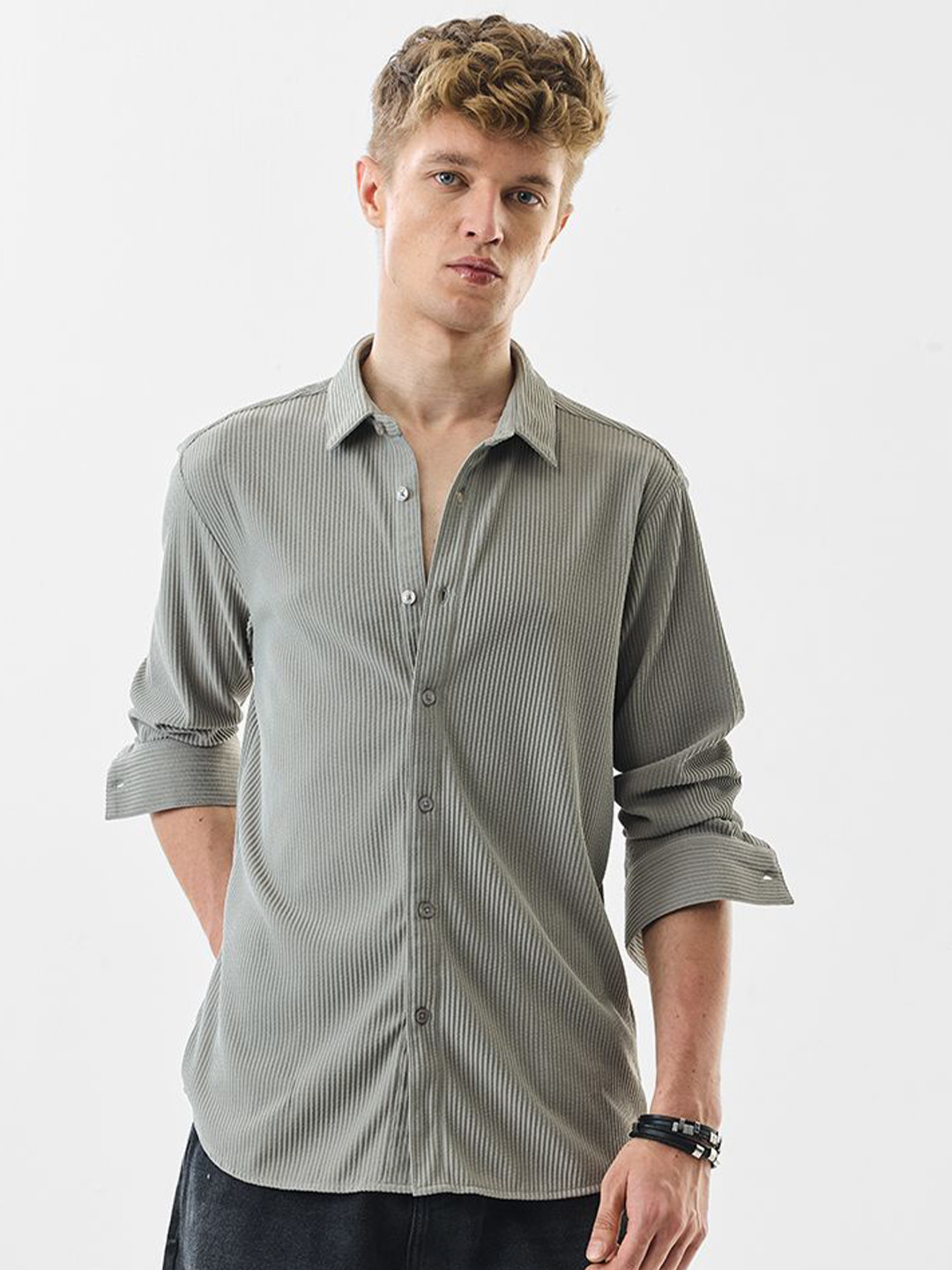Snitch Slim Fit Stretch Corduroy Shirt