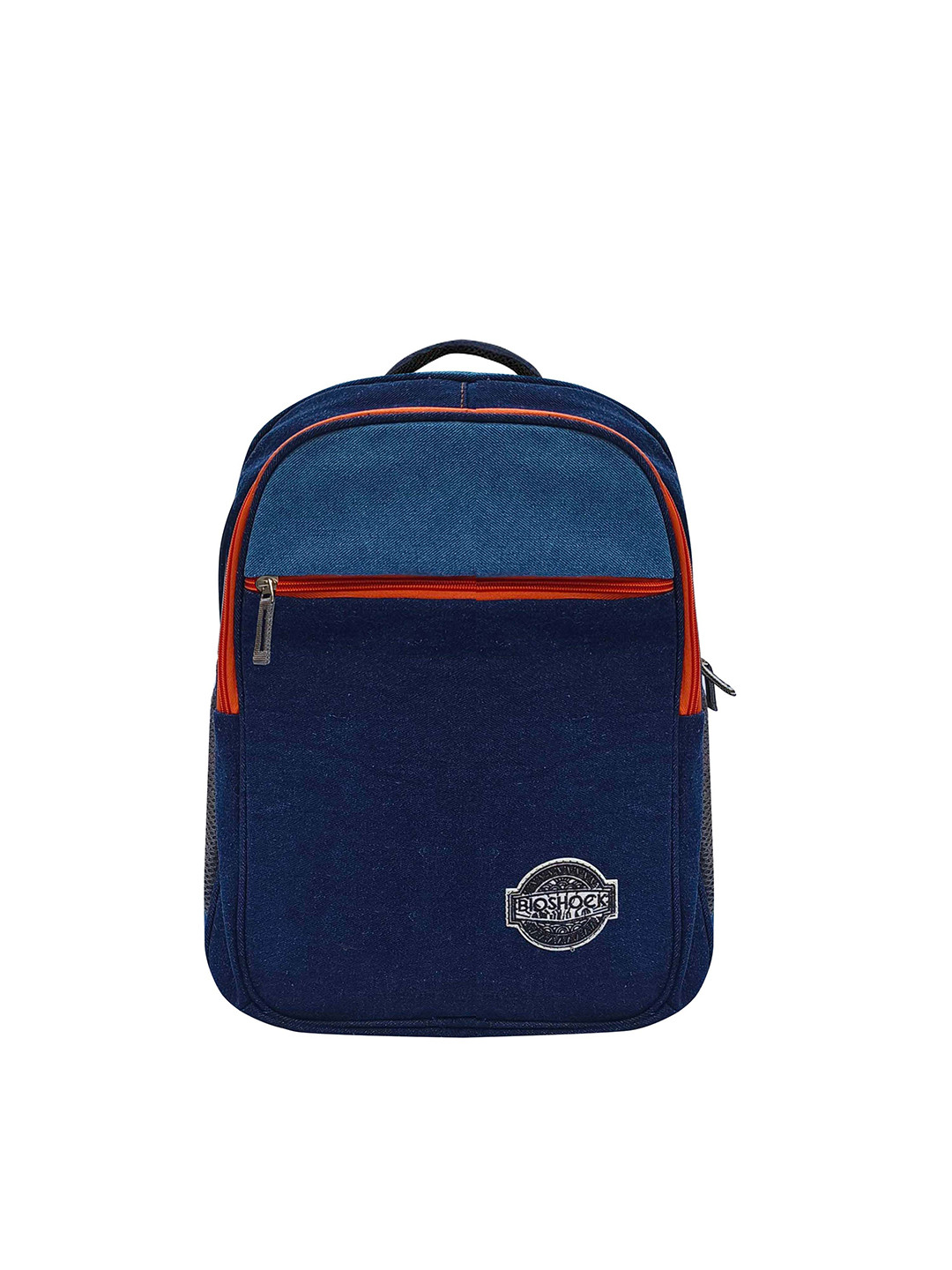 The Purani Jeans Colourblocked Denim Backpack