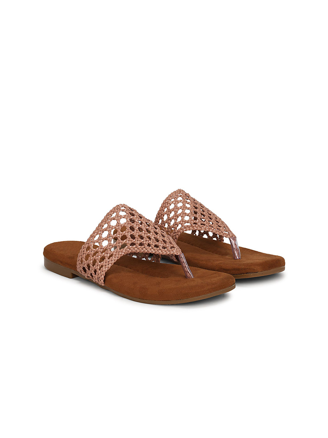 Ishransh Women Textured Open Toe Flats