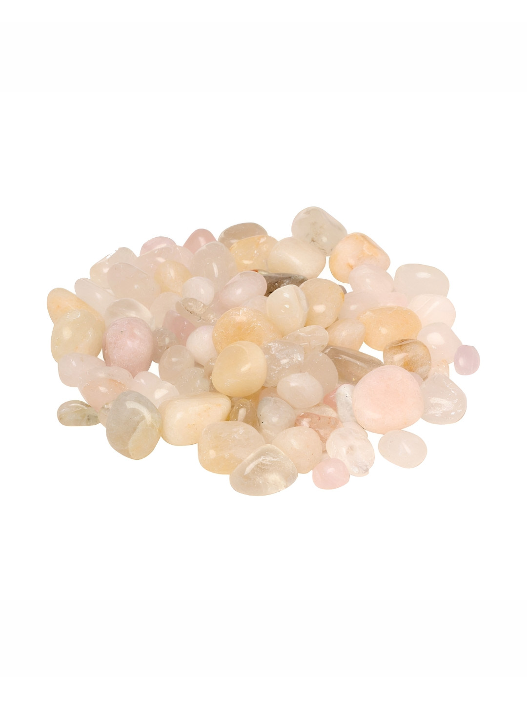 VANNEF(r) WhiteGlossy Onyx Pebbles Stones for Home Table Decoration and Vase Filler