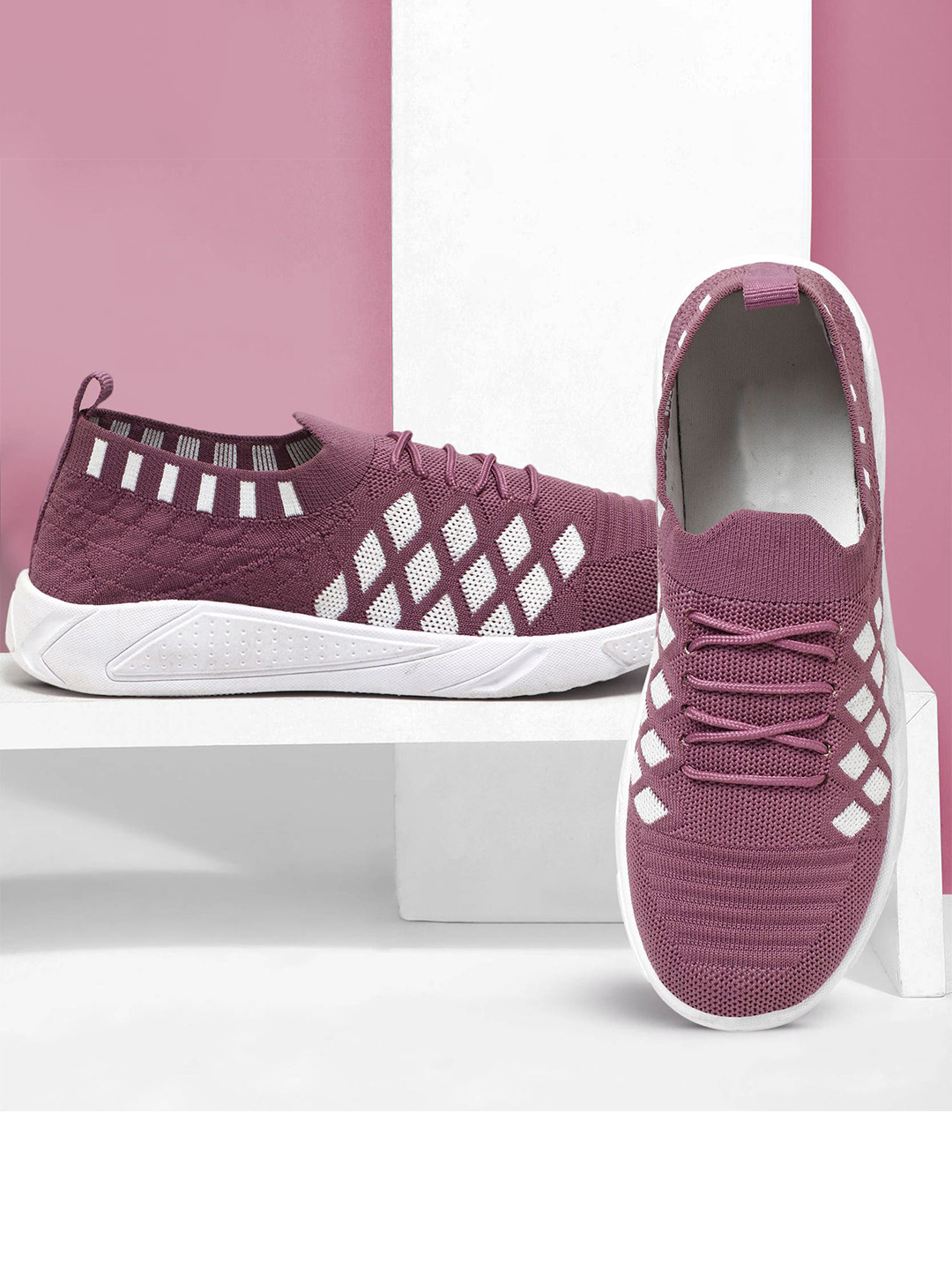 FLIPJONES Women Mesh High-Top Running Non-Marking Shoes