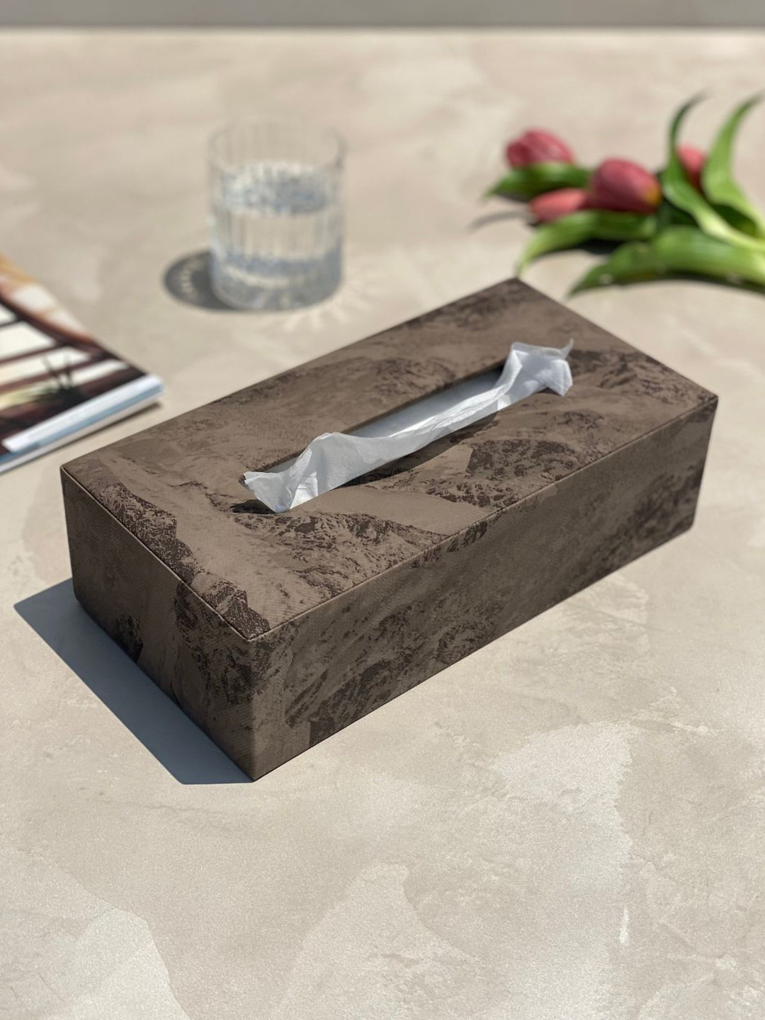 Mason Home Indo Mocha Tissue Box