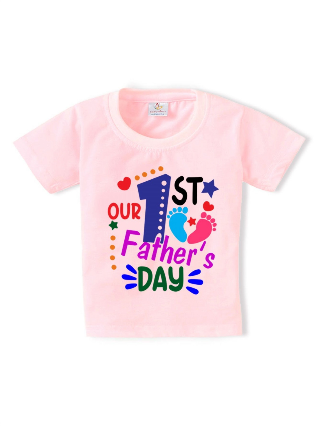 Babywish Kids Fathers Day Typography Printed Cotton T-shirt