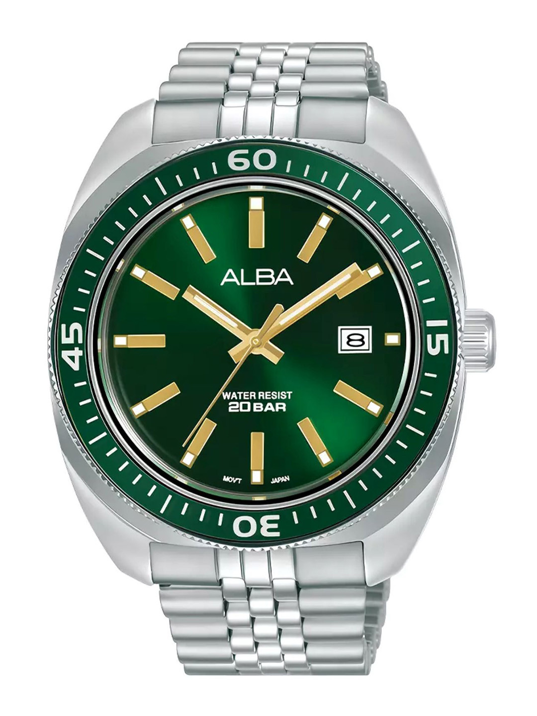 Alba by seiko Emerald Green Dial Quartz Watch AS9T77X1
