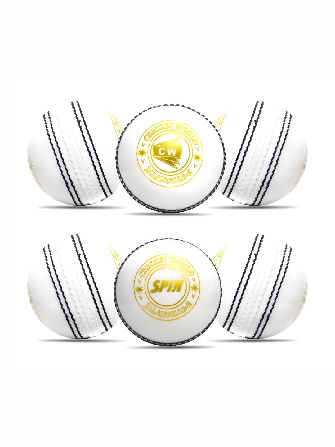 CW Pack Of 4 Spin Indoor Practice Cricket Balls