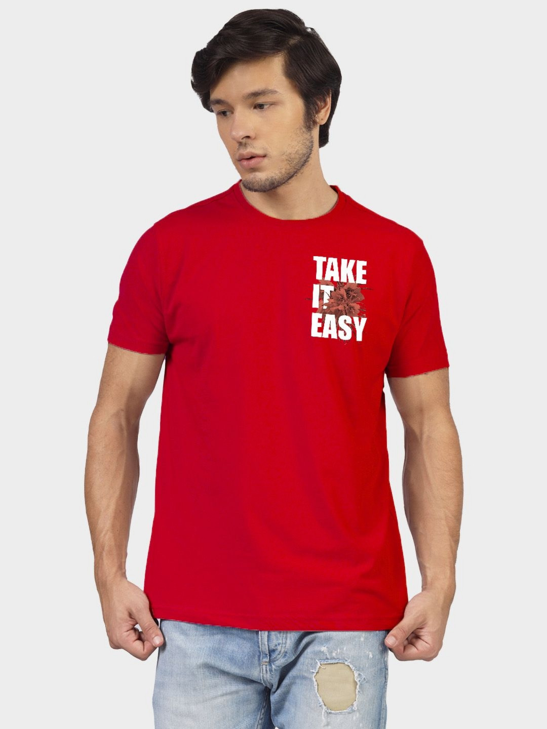 Greylongg Yorksteadd 2076 Cardinal Typography Printed T-shirt