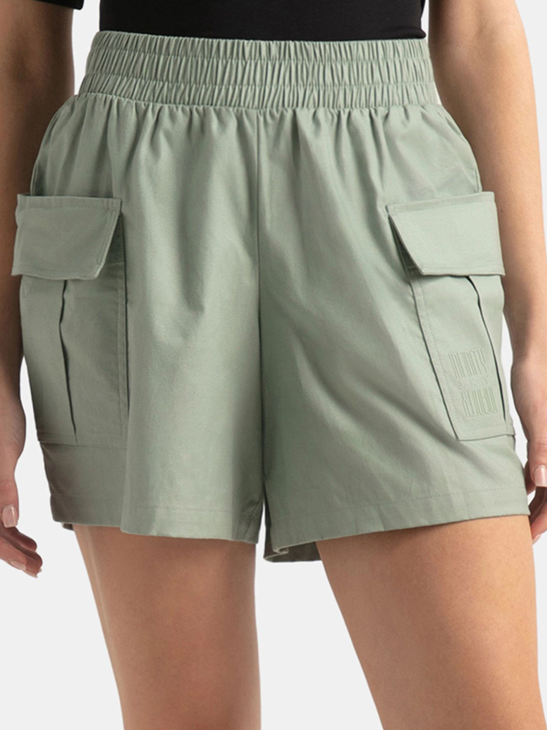 Jockey Groove Women Super Combed Cotton Regular Fit Hybrid Cargo Shorts - WZ06