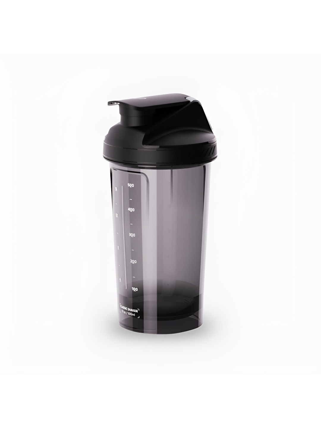Domyos By Decathlon Black Solid Plastic NA Shaker - 500ml