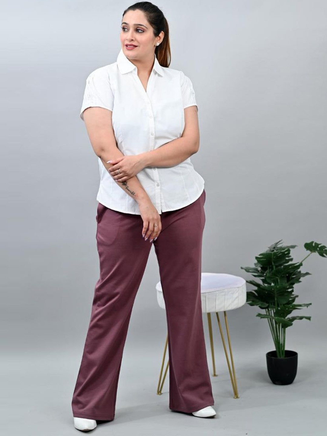 ADAAISTIC Relaxed Fit Plus Size Trousers