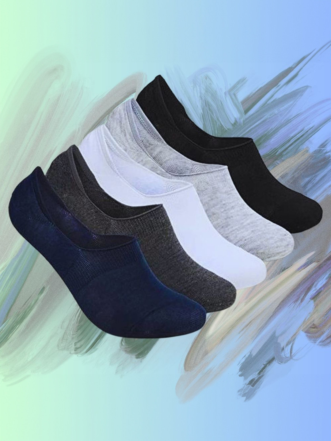 MJE Pack Of 5 Shoe Liners Socks