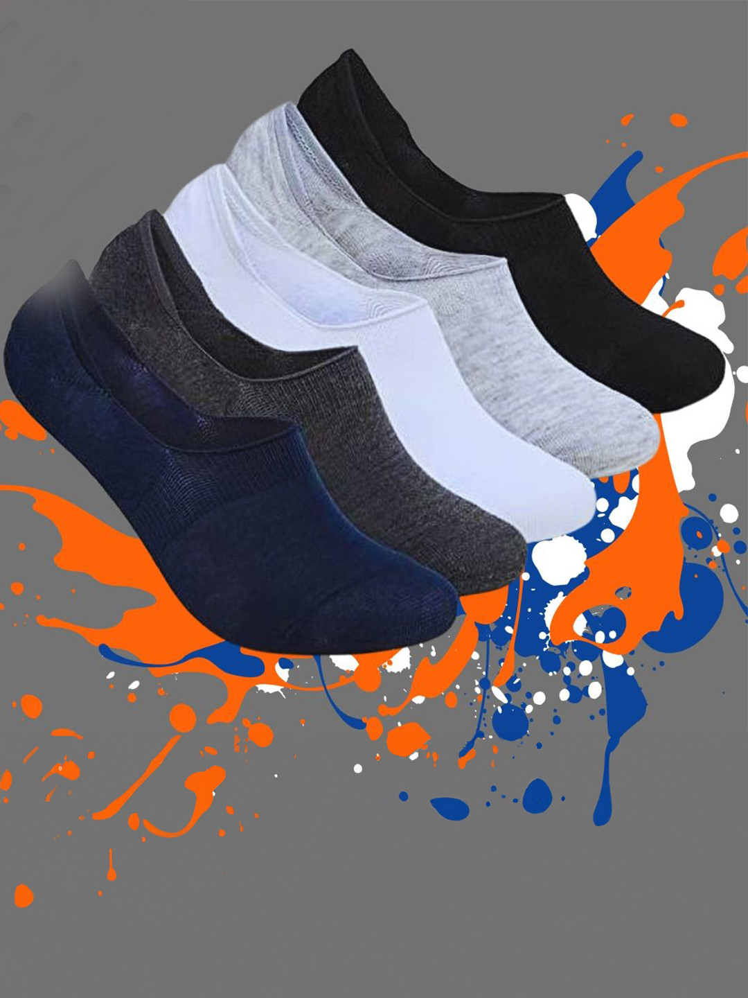 MJE Pack Of 5 Shoe Liners Socks