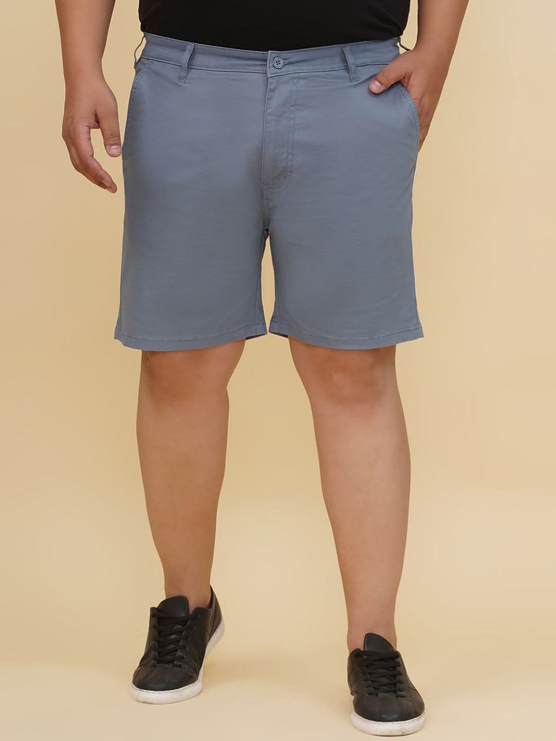 John Pride Plus Size Men Cotton Chino Shorts