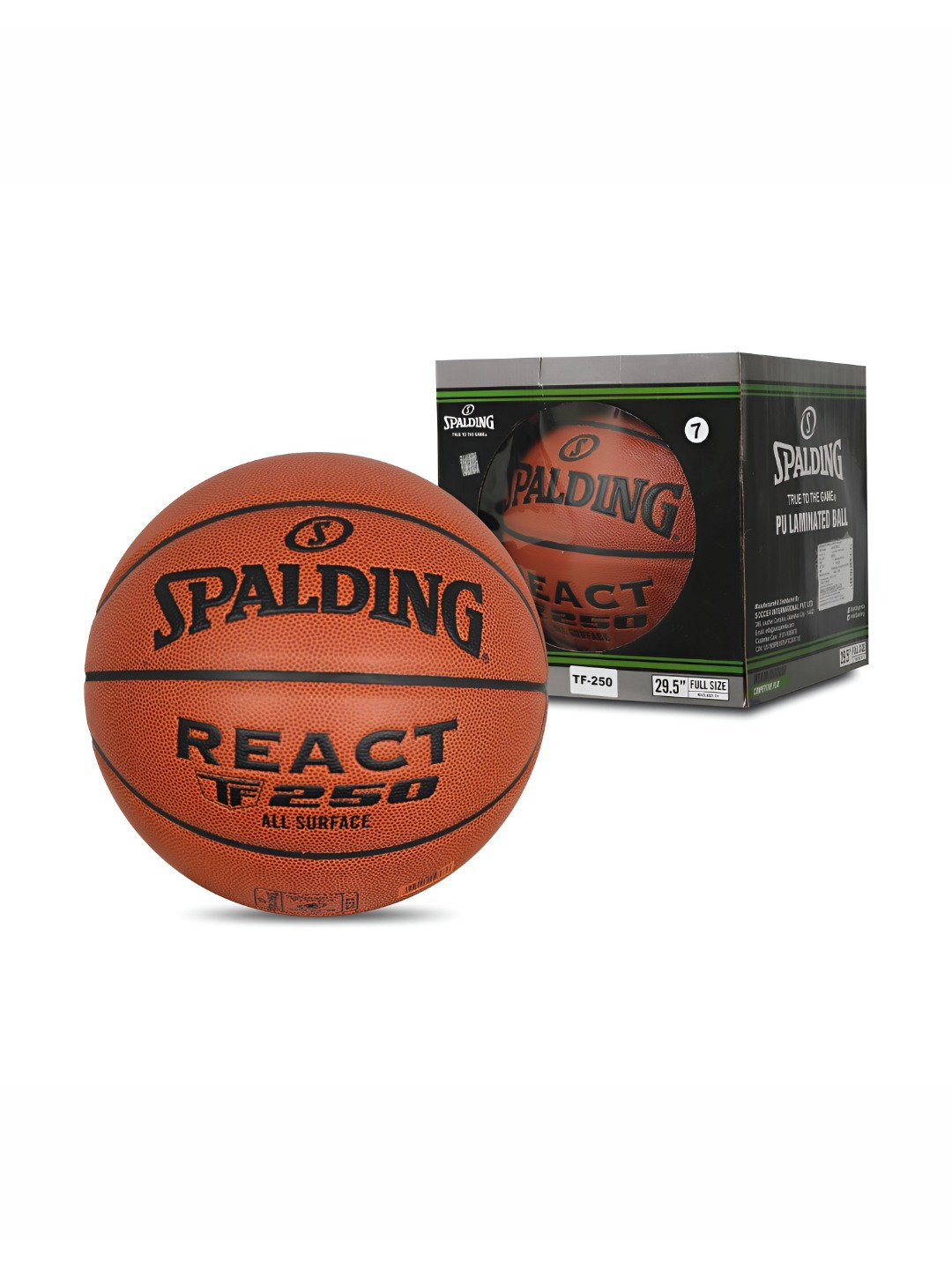 Spalding React TF 250 Basketball Without Air Pump
