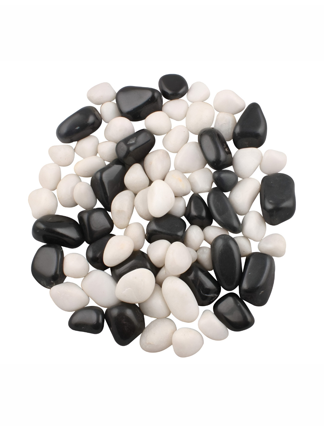 VANNEF Black Ornamental River Rocks Tumbled Stones Garden & Aquarium Decor