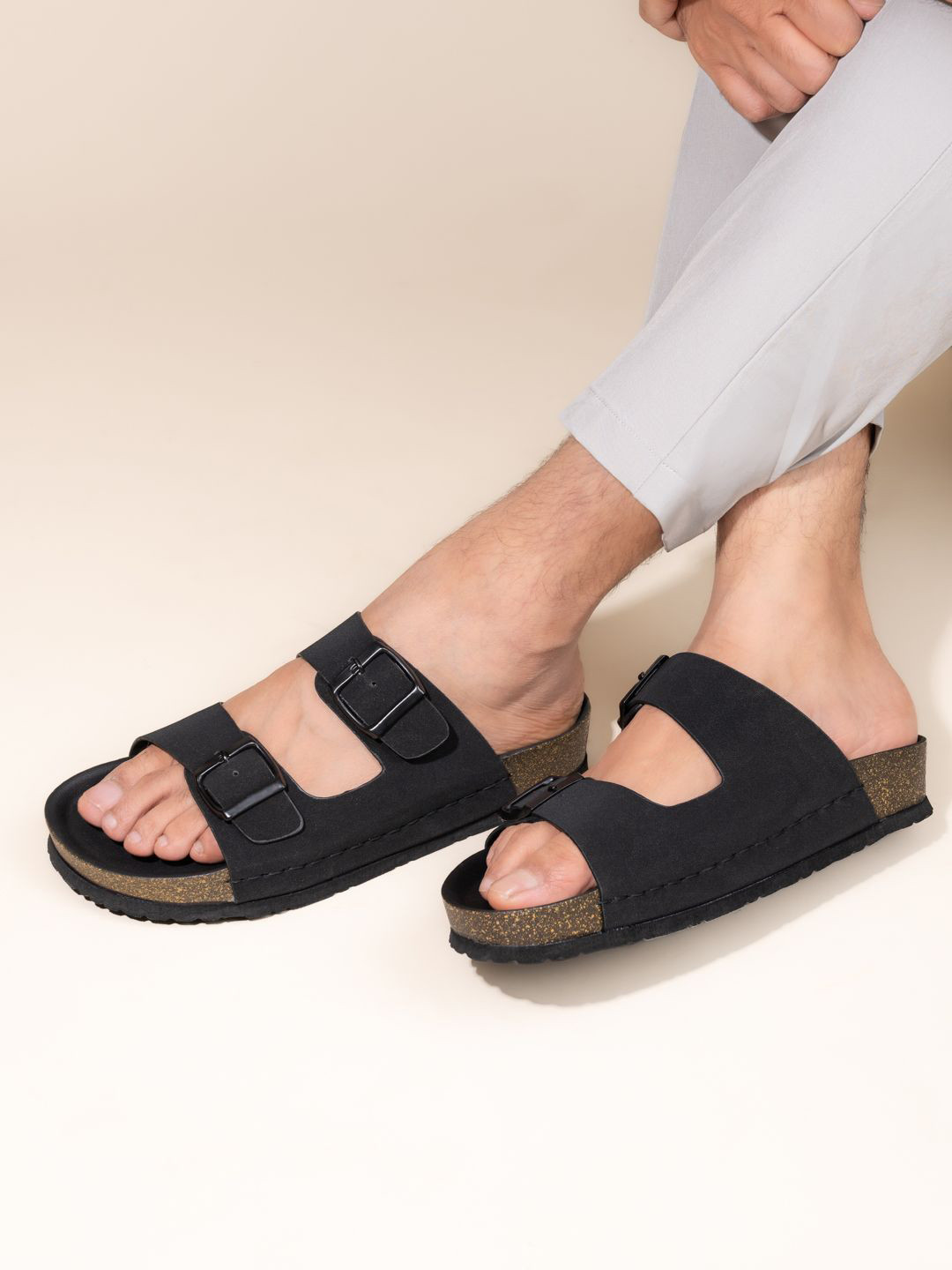 Roadster Lifestyle Co Men Casual Double Strap Comfort Sandals