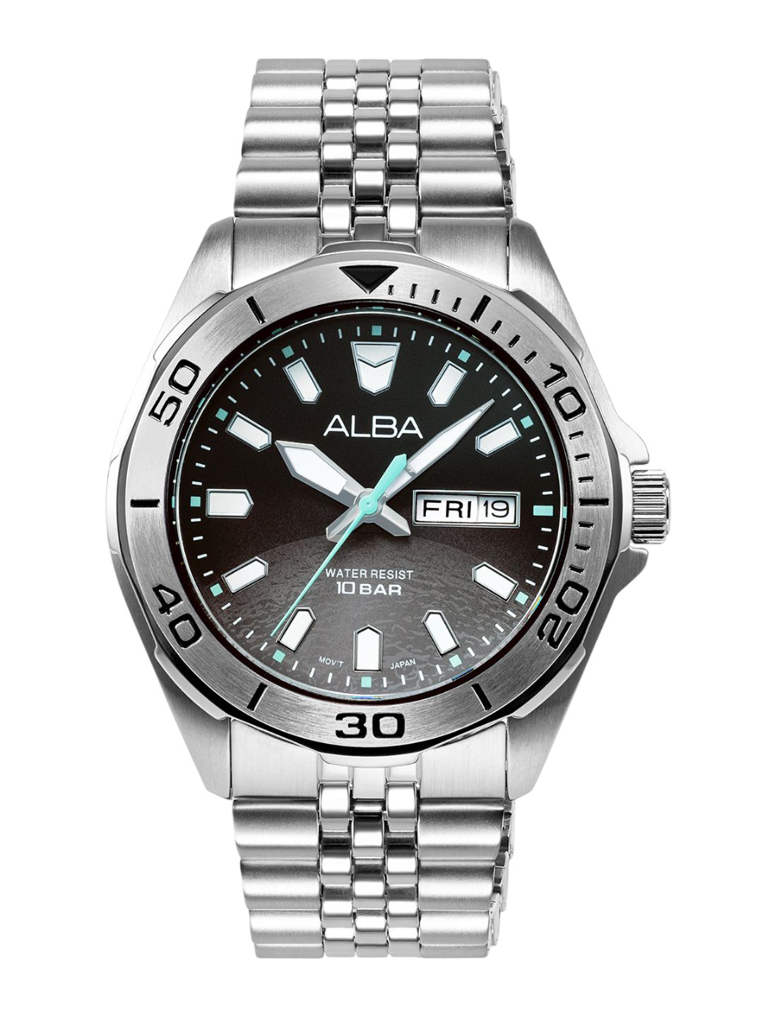 Alba by seiko Black Gravity Collection Gradation Mercury Motion Powered Watch  AV3575X1