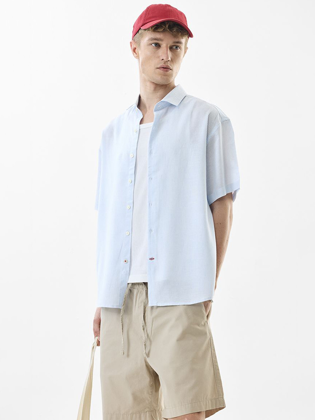 Snitch Striped Oversized Casual Shirt