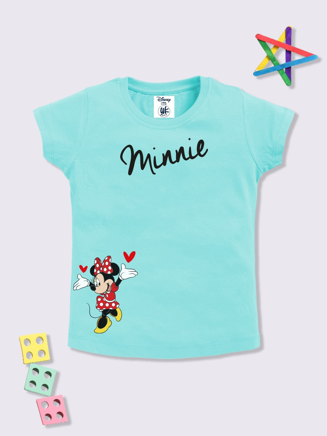 YK Disney Girls Disney Printed T-shirt