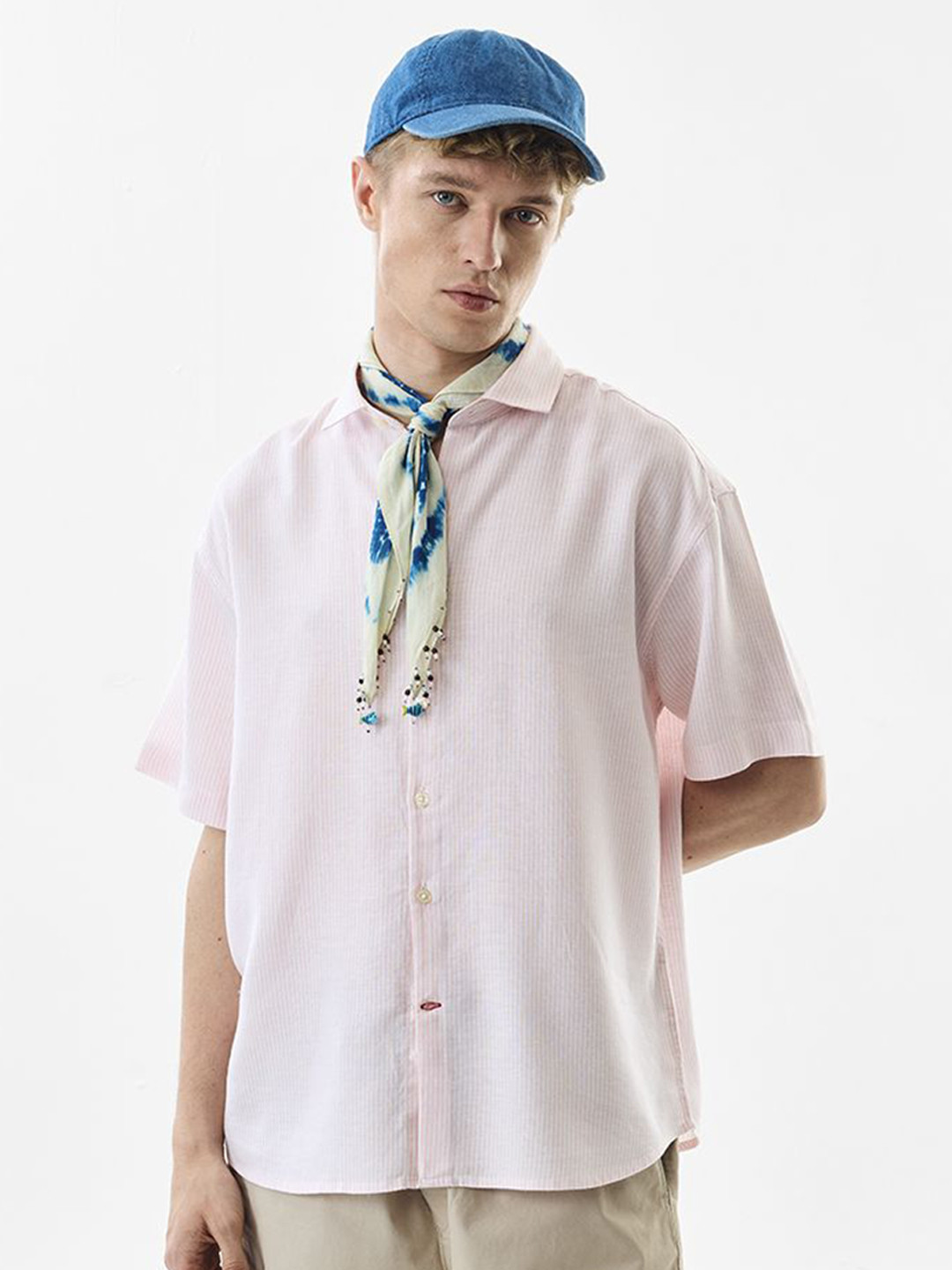 Snitch Striped Oversized Casual Shirt