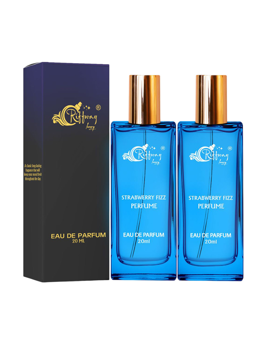riffway Women Set Of 2 Strawberry Long Lasting Eau De Parfum- 20 ml Each