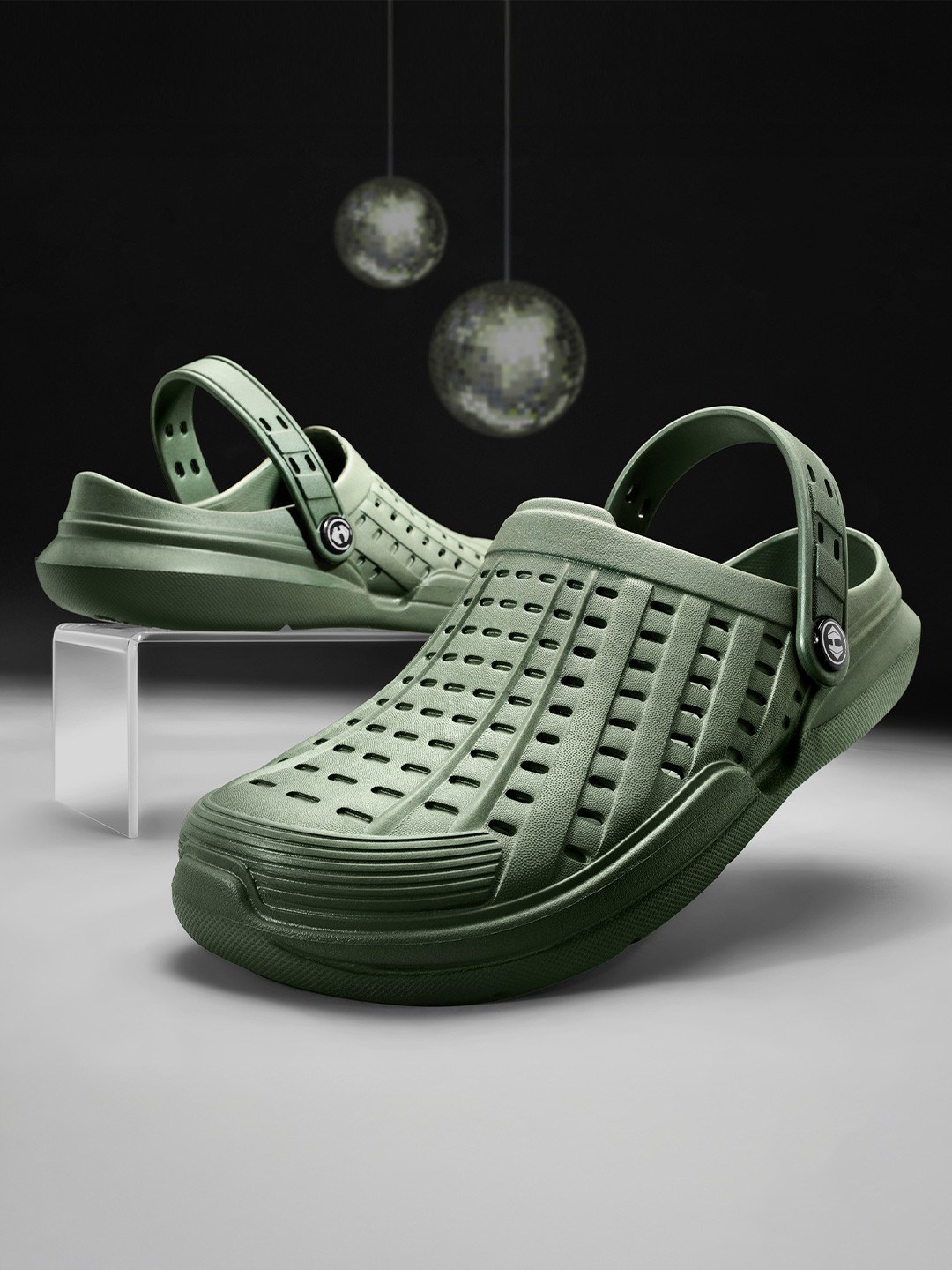 Hoppa Discovery Olive Clogs Men